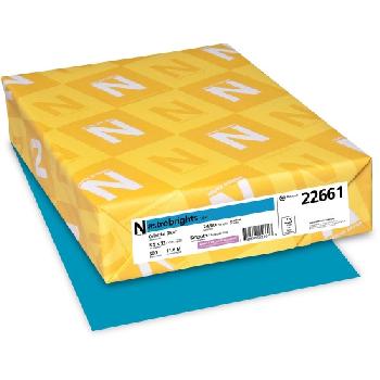 Neenah® Astrobrights Paper Celestial Blue Smooth 60 lb. Text 8.5x11 in. 500 Sheets